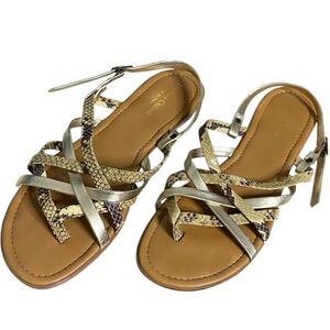 Lorenzo Chelini Gold, Silver and Brown Size 41 or US 9.5